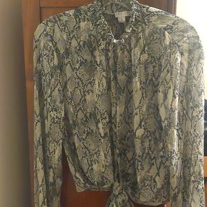 Snake Print Blouse